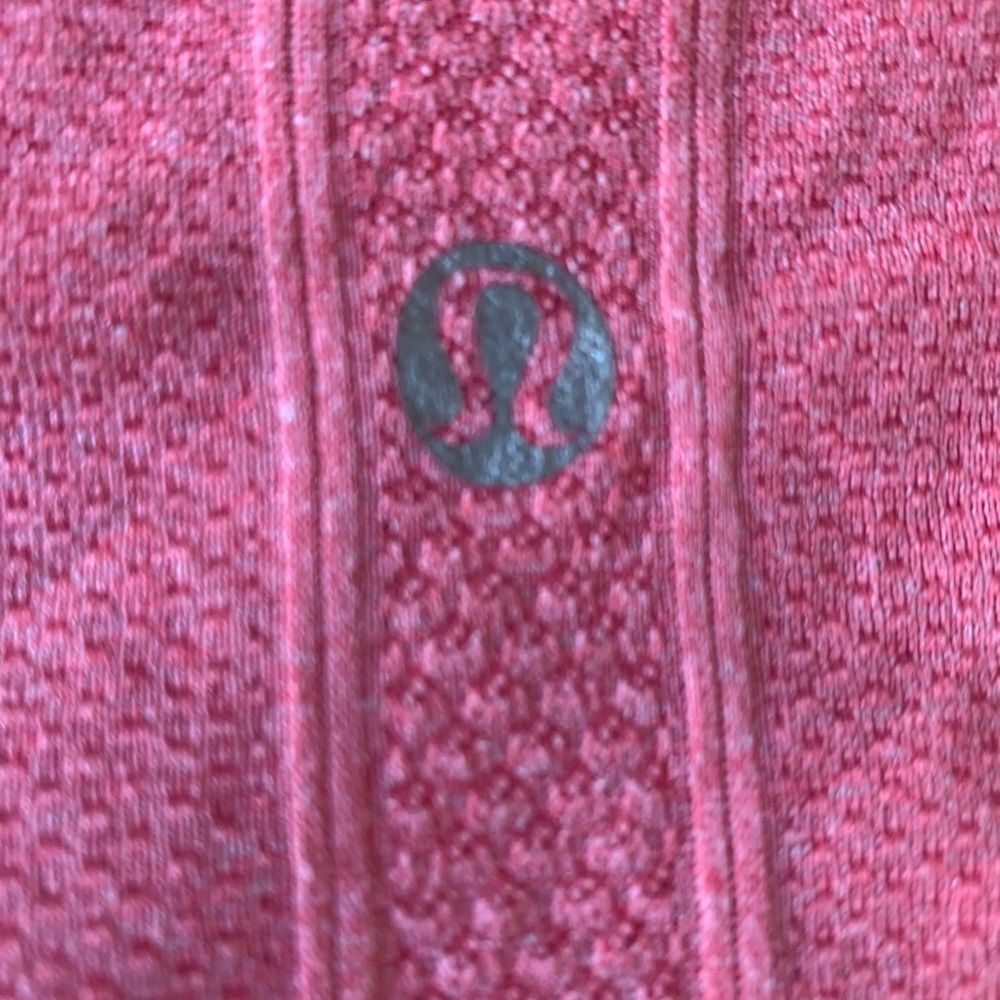 🧡 Lululemon Women's Coral Short Sleeve Top‎ – Approx. Size 12 🧡 - Picture 3 of 7
